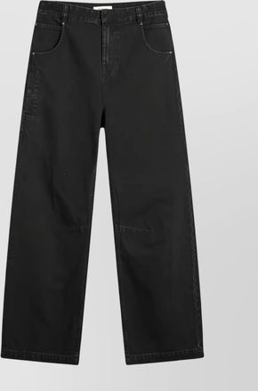 Entire studios wide leg panelled trousers and pockets