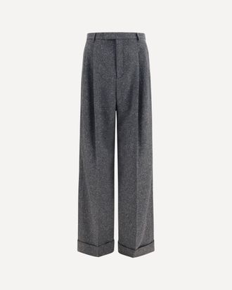 Valentino Tailored wool and silk-blend Pants Male 46