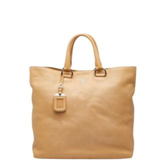 Prada Pre-owned Tote Bags, female, Beige, Size: ONE SIZE Pre-owned Vintage Tote Bag