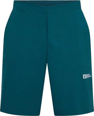Jack Wolfskin Heren Relaxed Fit Korte Broek (Groen)