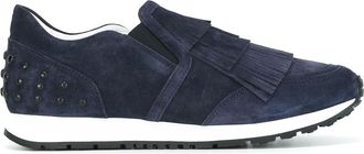 Tod's studded slip-on sneakers - Blauw
