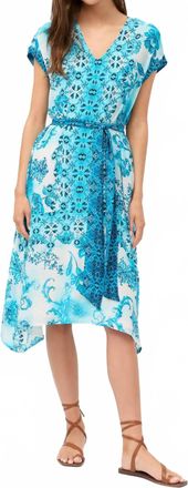 Johnny Was Silk Tie Dress In Vittoria Scarf