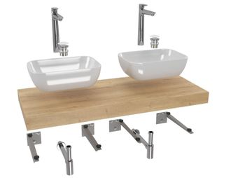Puma Naturel - Conjunto De Ba&ntilde;o Hansgrohe Con Dolce 120x8x50 Cm, Roble Halifax Ksetdo18