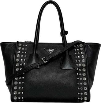 Prada Pre-owned Vintage Schoudertas - Dames - Vintage Handtas - Zwart - ONE Size - Leer - Vintage
