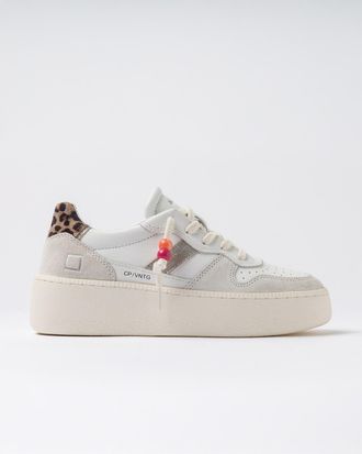 D.A.T.E. court platform vintage calf white-leopard