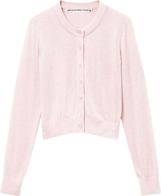 Alexander Wang Cardigan girocollo - Rosa