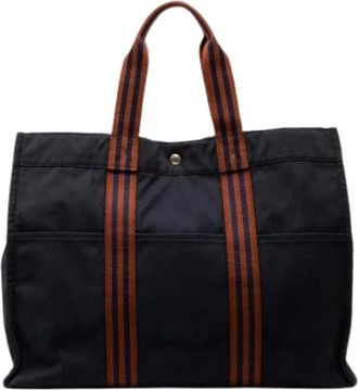 Herm&egrave;s Pre-owned Tote Bags, female, Blue, Size: ONE SIZE Pre-owned Fourre Tout GM tote