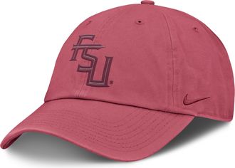 Nike Florida State Primetime Campus Club Toned Nike Mens College Adjustable Hat in Pink | NC0165MFTN-BK2