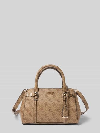Guess Handtasche mit Logo-Muster Modell LEONA in Hellbraun, Gr&ouml;&szlig;e 1