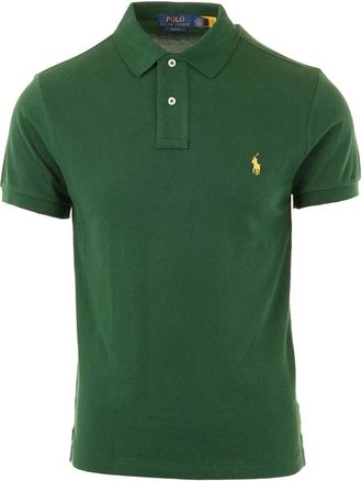 Polo Ralph Lauren Sskcslim 1 Short Sleeve Knit - Heren - Polos - Groen - S - Katoen - Tops
