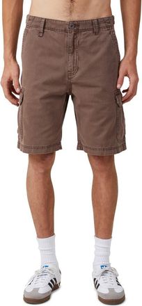 Cotton On Tactical Cotton Cargo Shorts in Vintage Dark Brown at Nordstrom Rack, Size 34