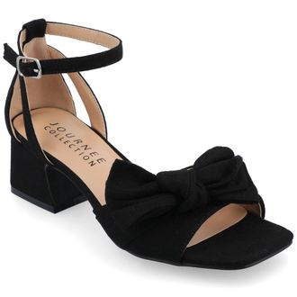Journee Collection Women & apos;s Zevi Medium and Wide Width Dress Sandals