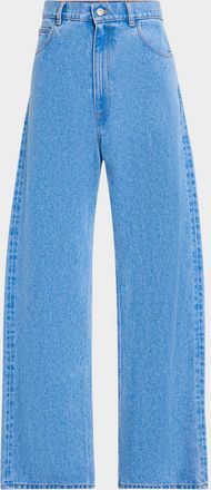 Marni Men & apos;s Stonewashed Wide-Leg Jeans