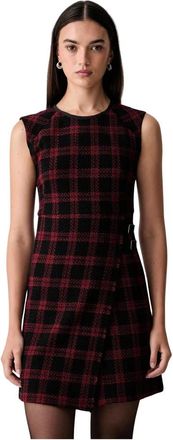 Pinko Flared Mini Jurk - Dames - Korte kleedjes - Veelkleurig - L - Wol - Kleedjes