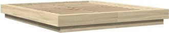 vidaXL Bed Frame without Mattress Sonoma Oak 150x200 cm King Size Vidaxl