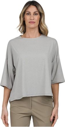 Roberto Ricci Design Stijlvol T-shirt voor veelzijdige looks - Dames - T-shirts - Grijs - L - Tops