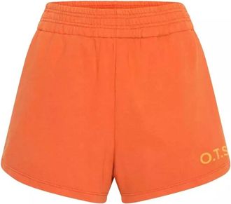 One Teaspoon Neon Oranje Hustle Katoenen Shorts - Dames - Bermuda - Oranje - 2XS - Katoen - Korte Broeken