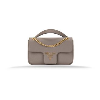 Prada Handbags - female - Prada - Shoulder Bags - Beige - ONE SIZE - Bags