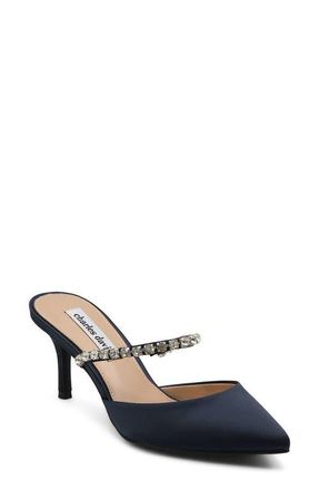 Charles by Charles David Adelynn Mary Jane Pointed Toe Mule in Navy St at Nordstrom, Size 8.5