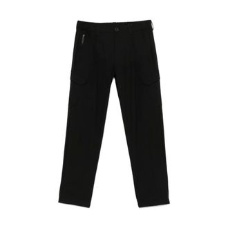 Herno Straight Trousers, male, Black, Size: L Straight Cargo Pants