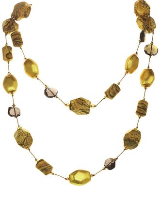Margo Morrison Vermeil Gemstone Necklace