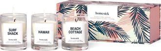 Homesick Beach Vacay Mini Candle Trio in Clear at Nordstrom Rack, Size 1.85 Oz