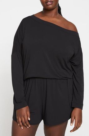 Universal Standard Ultimates Dolci One-Shoulder Top in Black at Nordstrom, Size Xl
