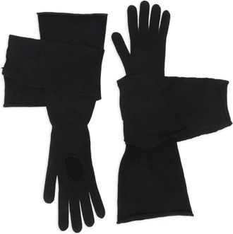Moschino Guanti in lana - Nero