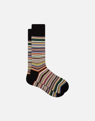 Paul Smith Mens PS Paul Smith Signature Stripe Socks 92A Black - Size: 16/14.5/8/15/8.5/15.5/9/13/13.5/14/6.5/7/7.5/11.5/5/12/5.5/12.5/6/3.5/3/10.5/4/11/4.5/2.5