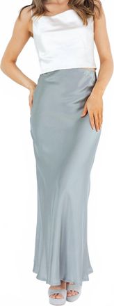 ottod'Ame Flowy Long Skirt In Steel