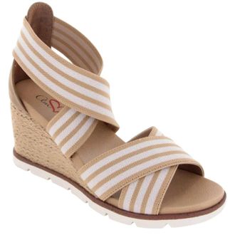 Mia Amore Haiku MHA1346-100 Sandal Women Beige Wedge Heel Espadrille RHS8452