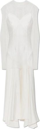 AllSaints Ava Two-Piece Jurk - Dames - Maxi kleedjes - Wit - M - Polyester - Kleedjes