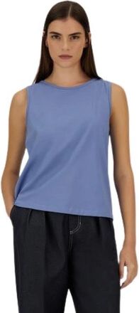 Herno Mouwloze Top - Dames - Tops zonder mouwen - Blauw - L - Tops