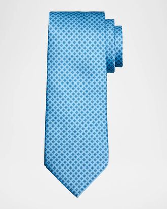 Stefano Ricci Men & apos;s Square-Print Silk Tie