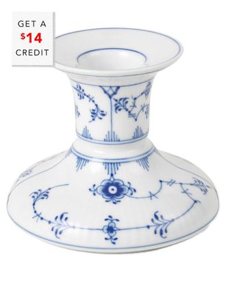 ROYAL COPENHAGEN Fluted 3In Plain Candle Holderwith $14 Credit