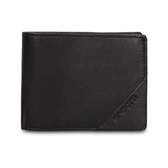 Laura Biagiotti Leren Portemonnee - Heren - Accessoires - Zwart - Maat: ONE Size Leer