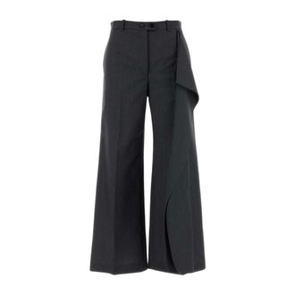 Jil Sander Pantalones de pierna ancha - Trousers - Mujer - Gris - XL