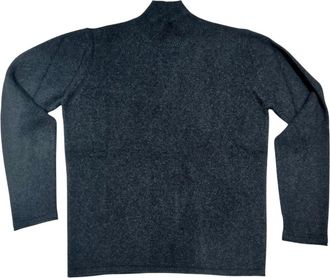 Roberto Collina Stehkragenpullover - Heren - Coltruien - Zwart - 2XL - Truien & Vesten