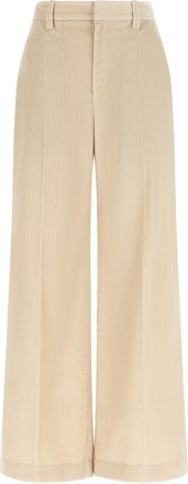 Brunello Cucinelli Beige Cotton Casual Womens Pants