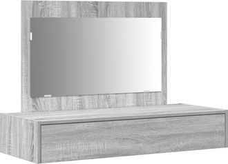vidaXL Mesa de tocador Gris 100 x 40 x 70 cm Madera contrachapada Vidaxl