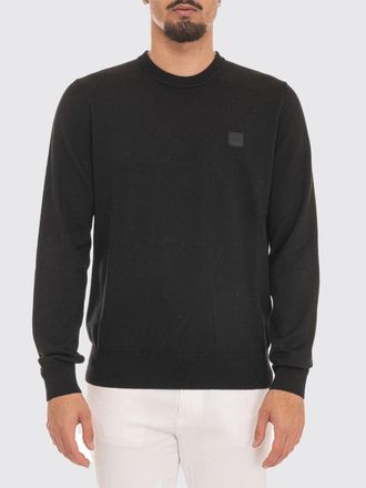 HUGO BOSS Maglia a girocollo in cotone e cashmere