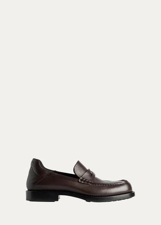 Balenciaga Comfy Leather Penny Loafers