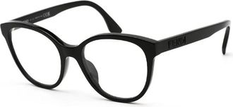 Fendi FE50024I001 Cat Eye Full Rim Eyeglasses - Black