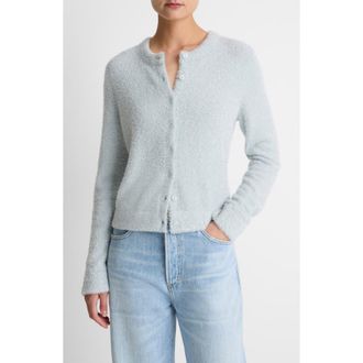 Vince Metallic Eyelash Cardigan in Glacier at Nordstrom Rack, Size Medium