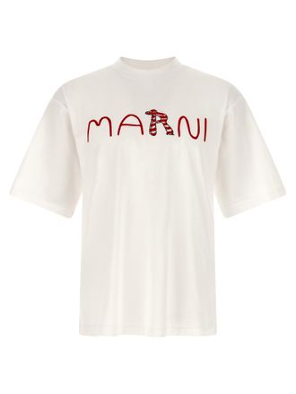Marni White Cotton Mens T-Shirt