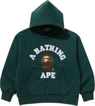A Bathing Ape College Puffy Relaxed Fit Pullover Hoodie Green 1K80-114-012-GREEN