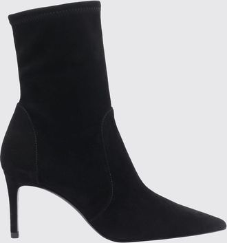Stuart Weitzman Power Suede Ankle Boots with Stiletto Heel