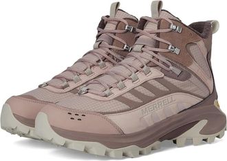 Merrell Womens Merrell Moab Speed MERJ038430 Pink Waterproof Hiking Shoes VER1183