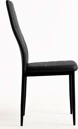 Regalos Miguel Regalos Miguel - Packs Sillas Comedor - Pack 4 Sillas Lauter Polipiel - Negro