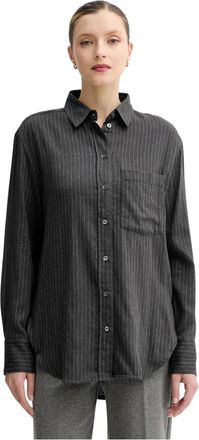 Marc O'Polo 9Bya-Bdd 0Ek_90X Shirt - Dames - Overhemden - Zwart - S - Katoen - Overhemden